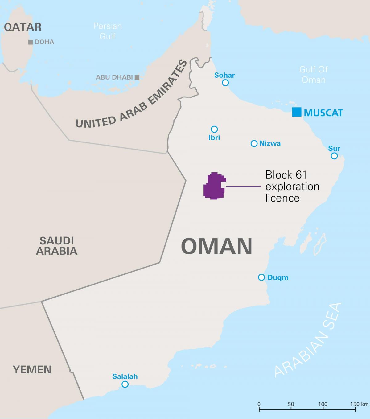 kaart khazzan Omaan