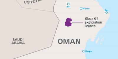 Kaart khazzan Omaan